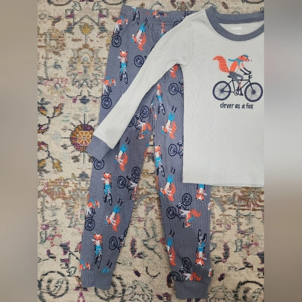 Gymboree, Fox, Pajamas Set, Long Sleeves, sz 6